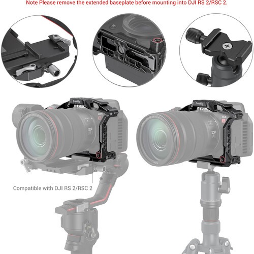 SmallRig “Black Mamba” kavez za Canon EOS R5 C 3890 - 5